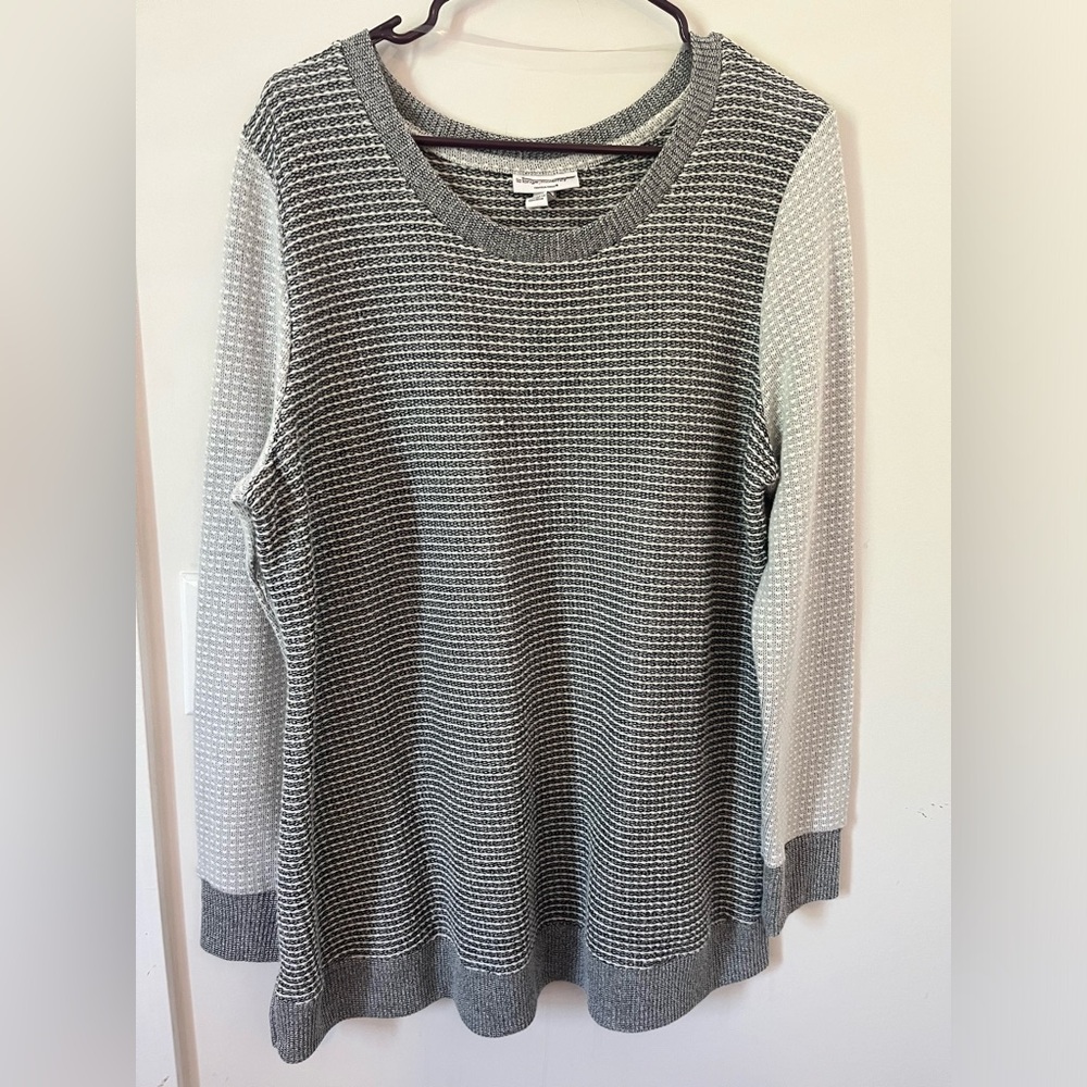 Liz Lange Maternity Gray Pullover Sweater Size XXL - Picture 3 of 6